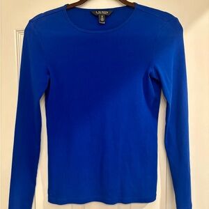 Ralph Lauren Vibrant Blue Long Sleeve Tee